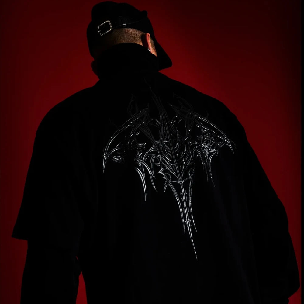 Colin Oversized Short Sleeve Tee 'Black Rta Sigilism'