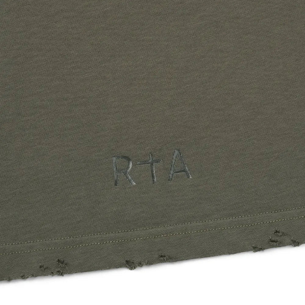 Colin Oversized Short Sleeve Tee 'Olive Cyber Sigilism'