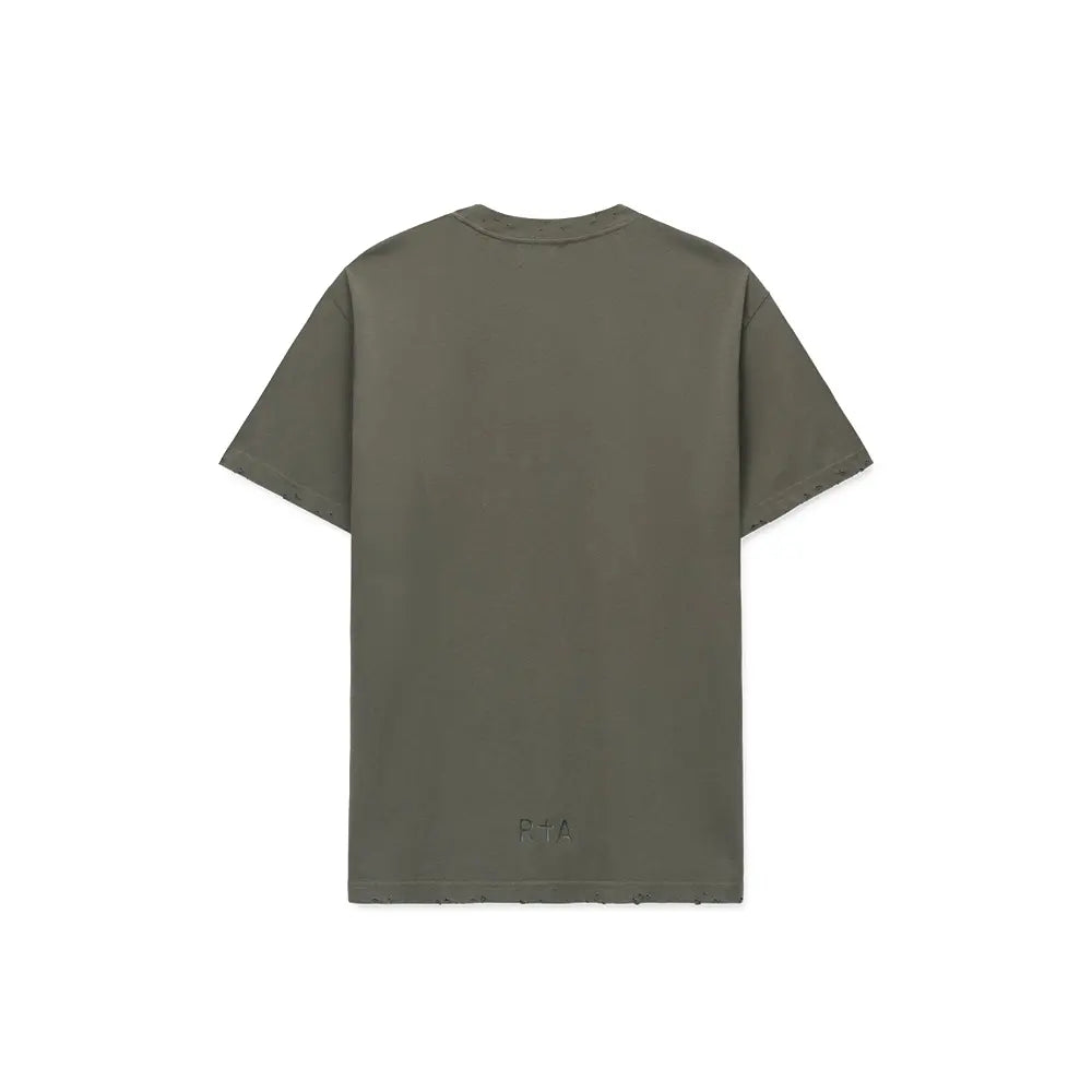 Colin Oversized Short Sleeve Tee 'Olive Cyber Sigilism'