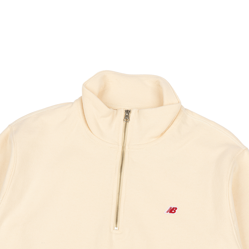 Made in USA Quarter Zip Pullover 'White'
