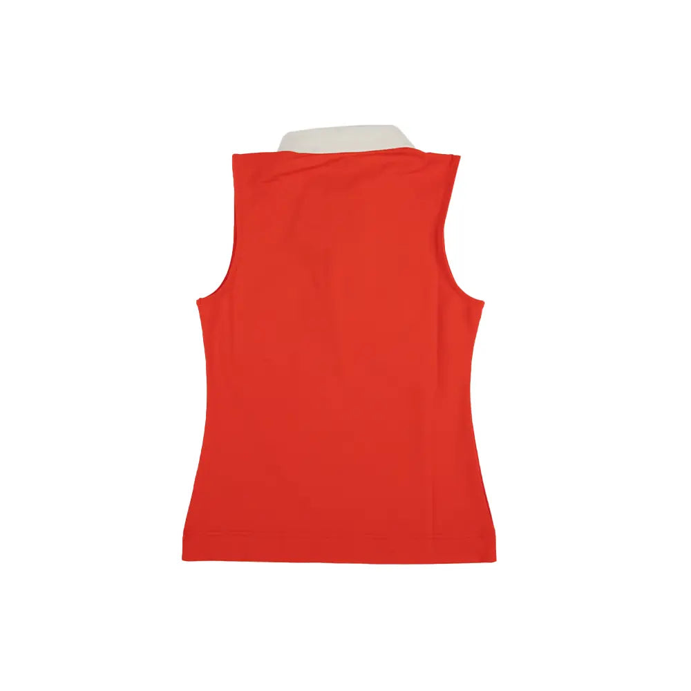 Claudia Sleeveless Polo 'Grenadine Red'