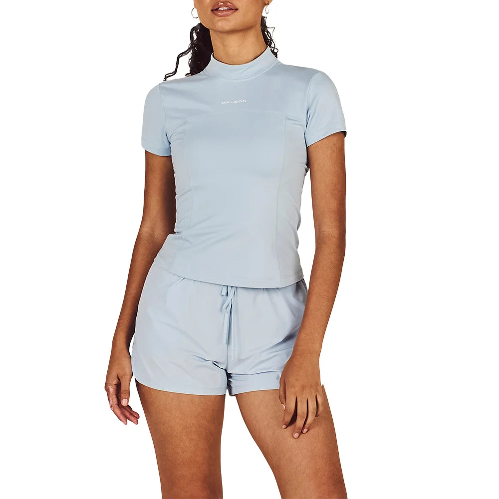 W Orelia Tee 'Subdued Blue'