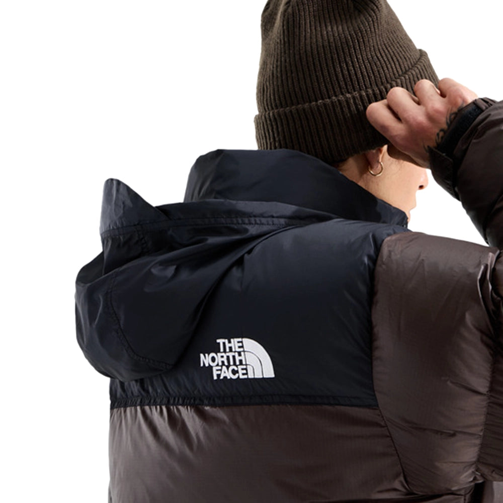 1996 Retro Nuptse Jacket 'Dark Chestnut TNF Black'