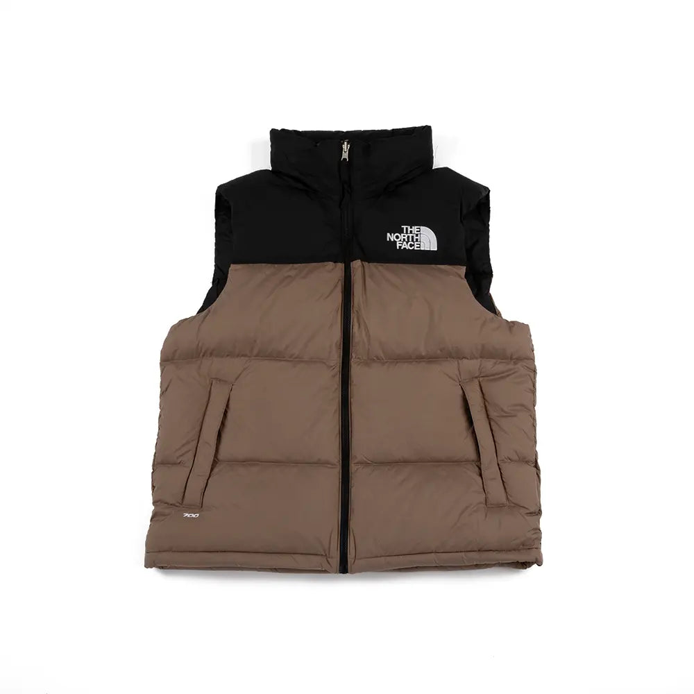 1996 Retro Nuptse Vest 'Mocha Brown TNF Black'