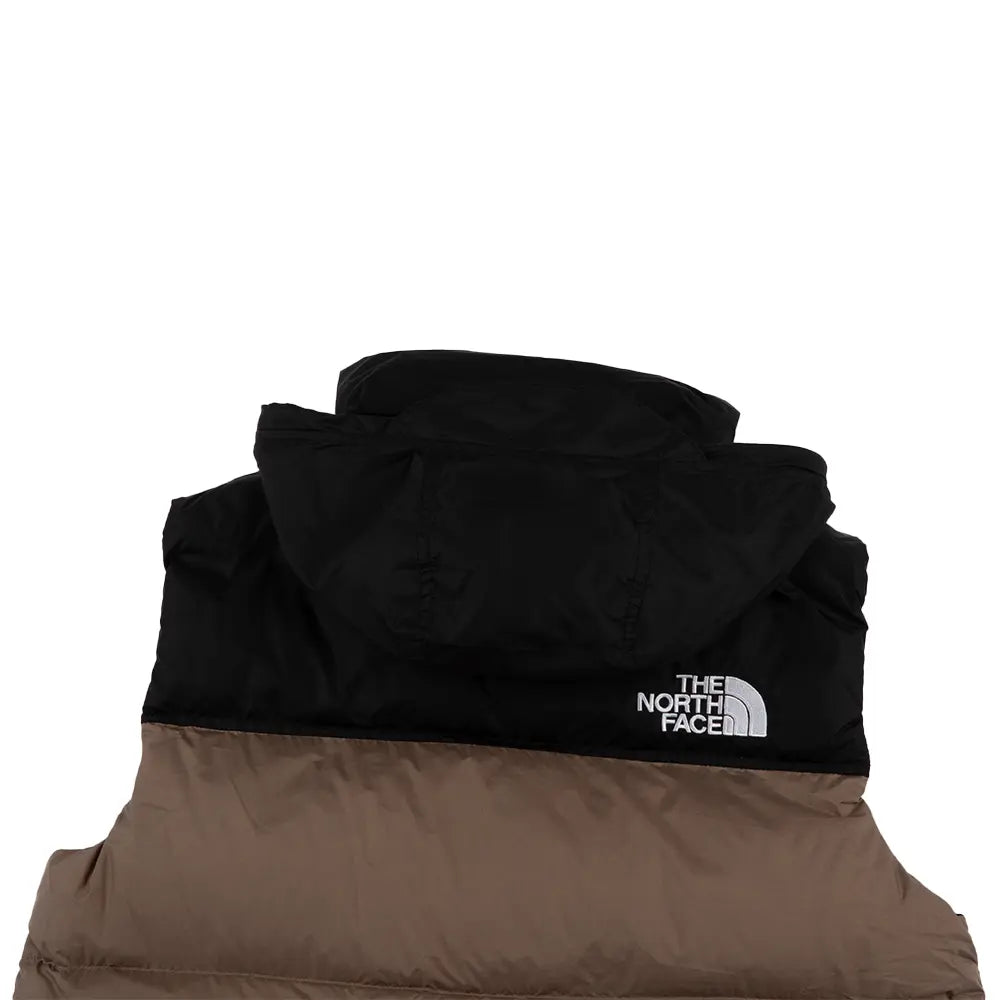 1996 Retro Nuptse Vest 'Mocha Brown TNF Black'