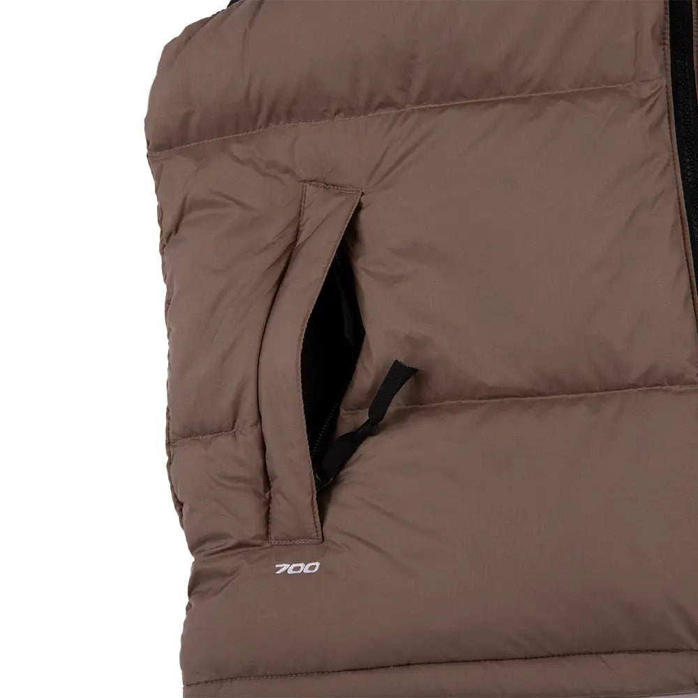 1996 Retro Nuptse Vest 'Mocha Brown TNF Black'