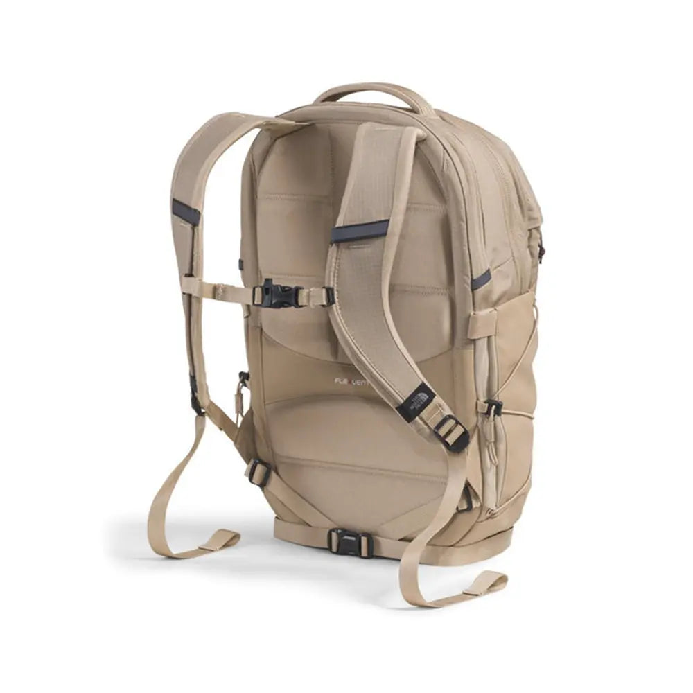 neutral north face backpack The North Face Women's Borealis Backpack Mushroom Grey/Tawny Quartz