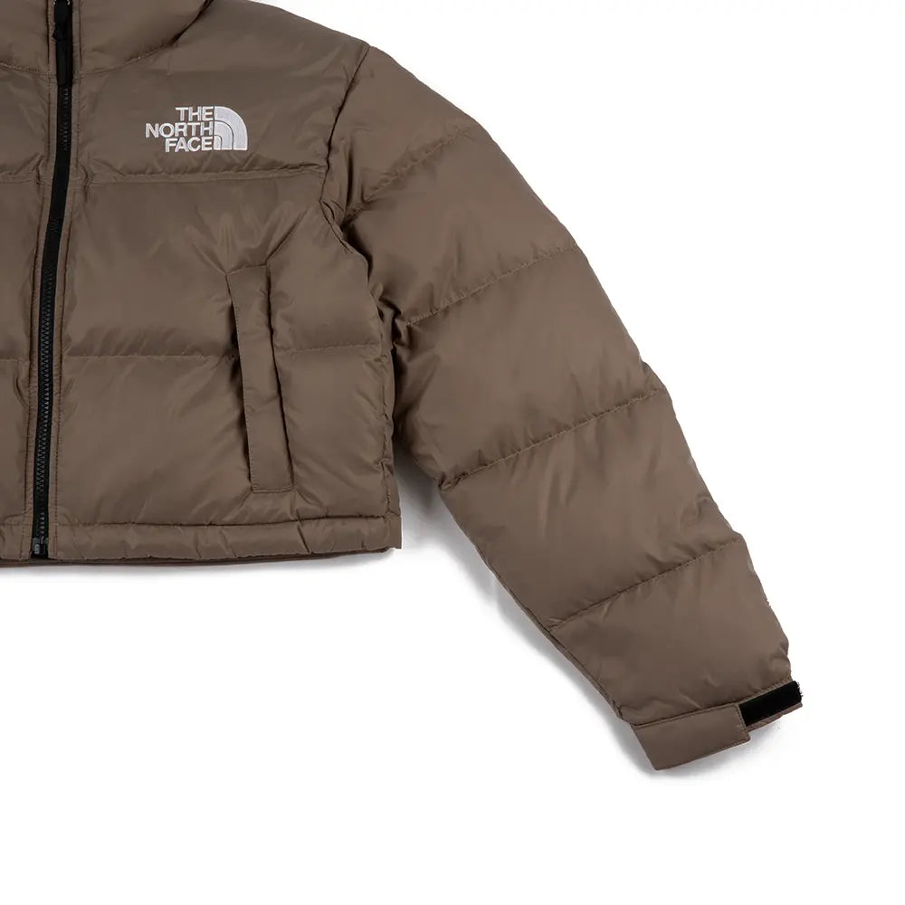 W Nuptse Short Jacket 'Mocha Brown'