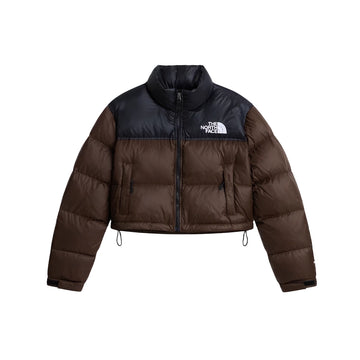 W Nuptse Short Jacket 'Dark Chestnut TNF Black'