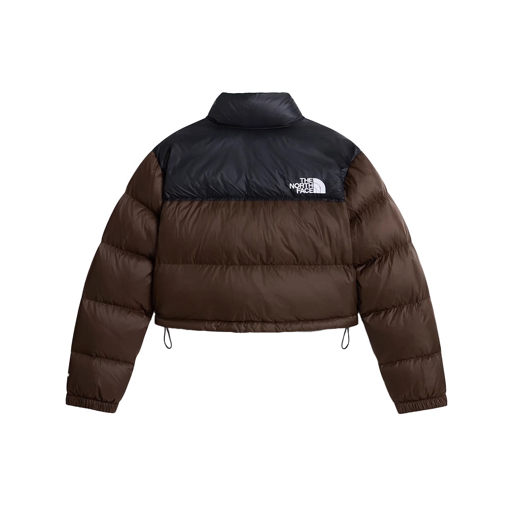 W Nuptse Short Jacket 'Dark Chestnut TNF Black'