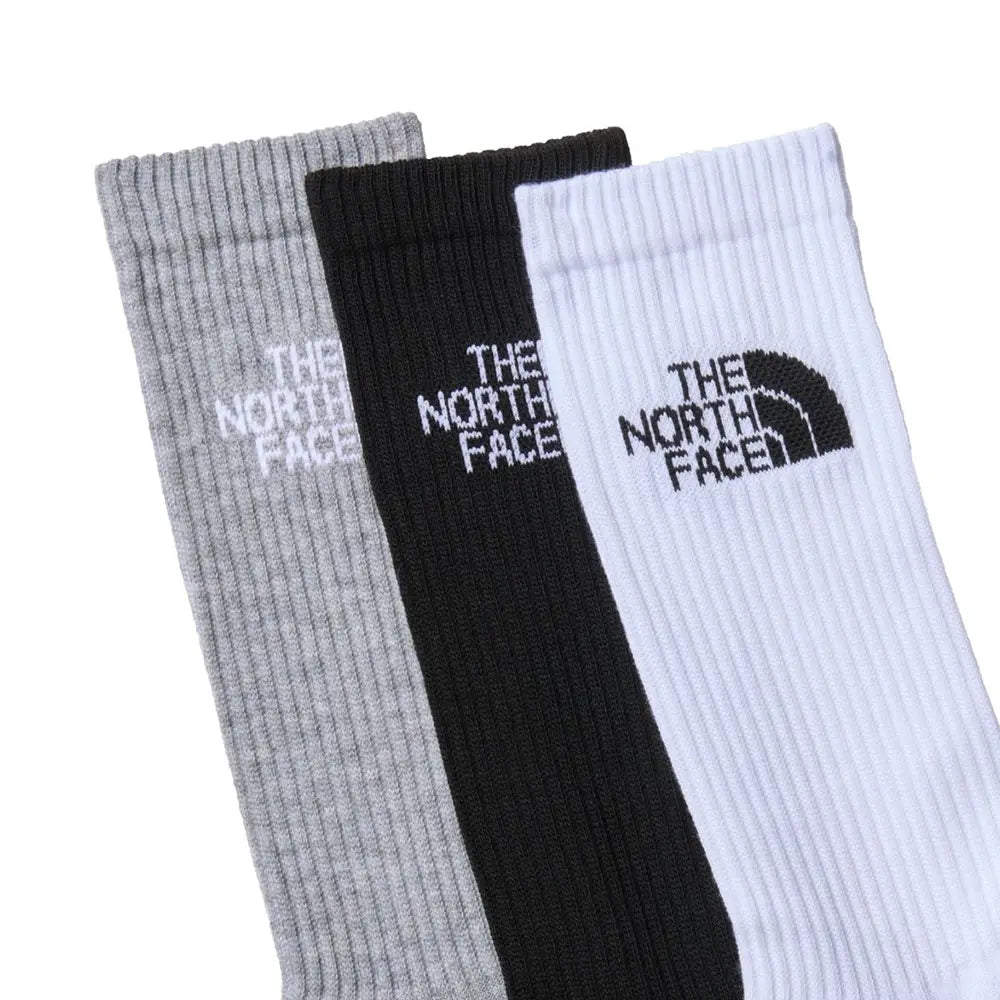 Multisport Cush Crew Socks (3P) 'Black Assorted'