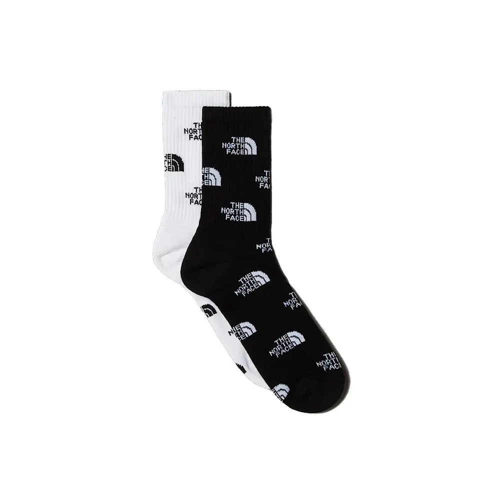 Everyday Crew Sock Logo (2P) 'TNF Black/TNF White'