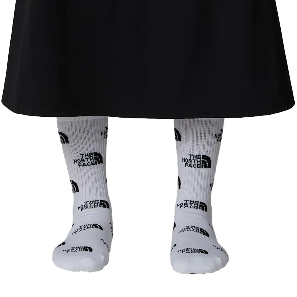 Everyday Crew Sock Logo (2P) 'TNF Black/TNF White'