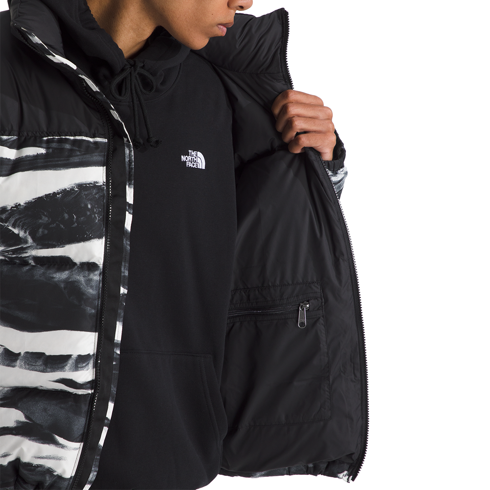 1996 Retro Nuptse Jacket Print 'TNF Black Edge Of Light Print'