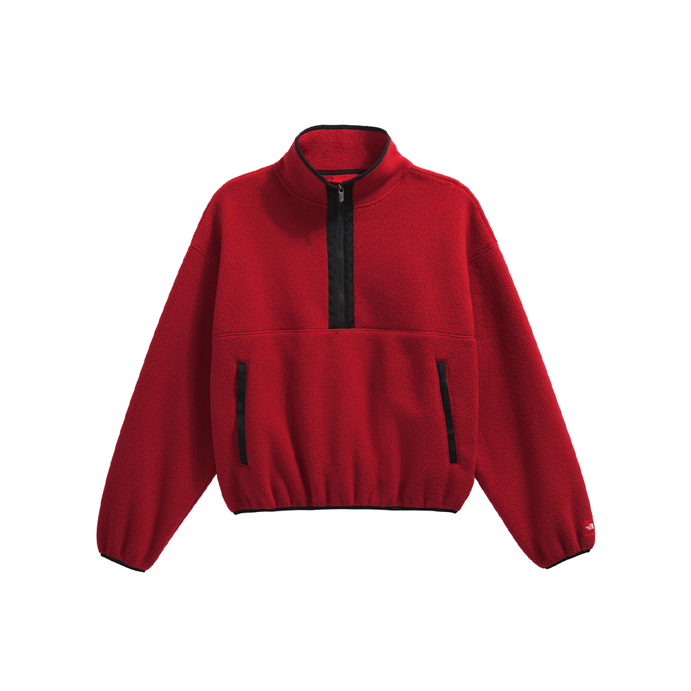 Red Box 1/2-Zip Fleece 'Cardinal Red'