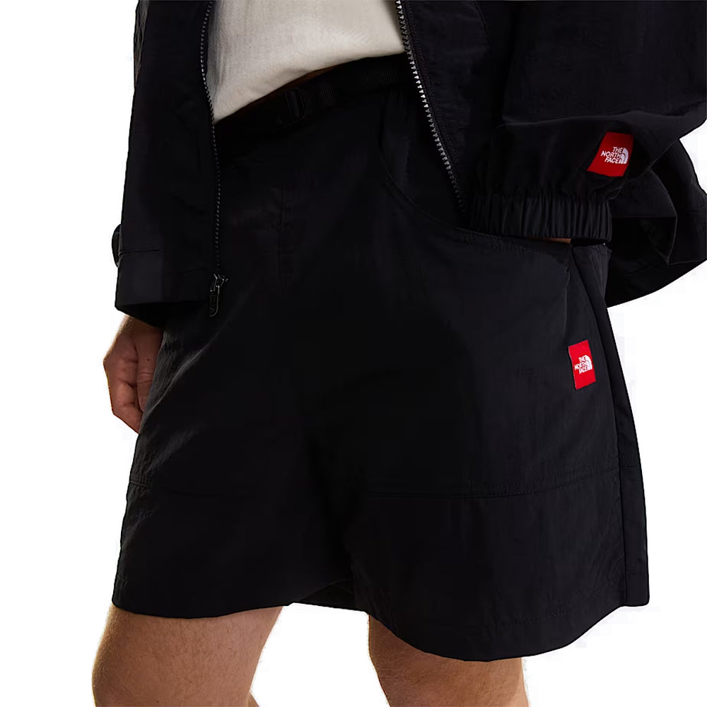 Red Box Nylon Belted Shorts 'TNF Black'