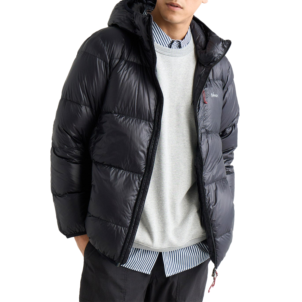 Mountain Lodge Down Hoodie Jacket 'Black'