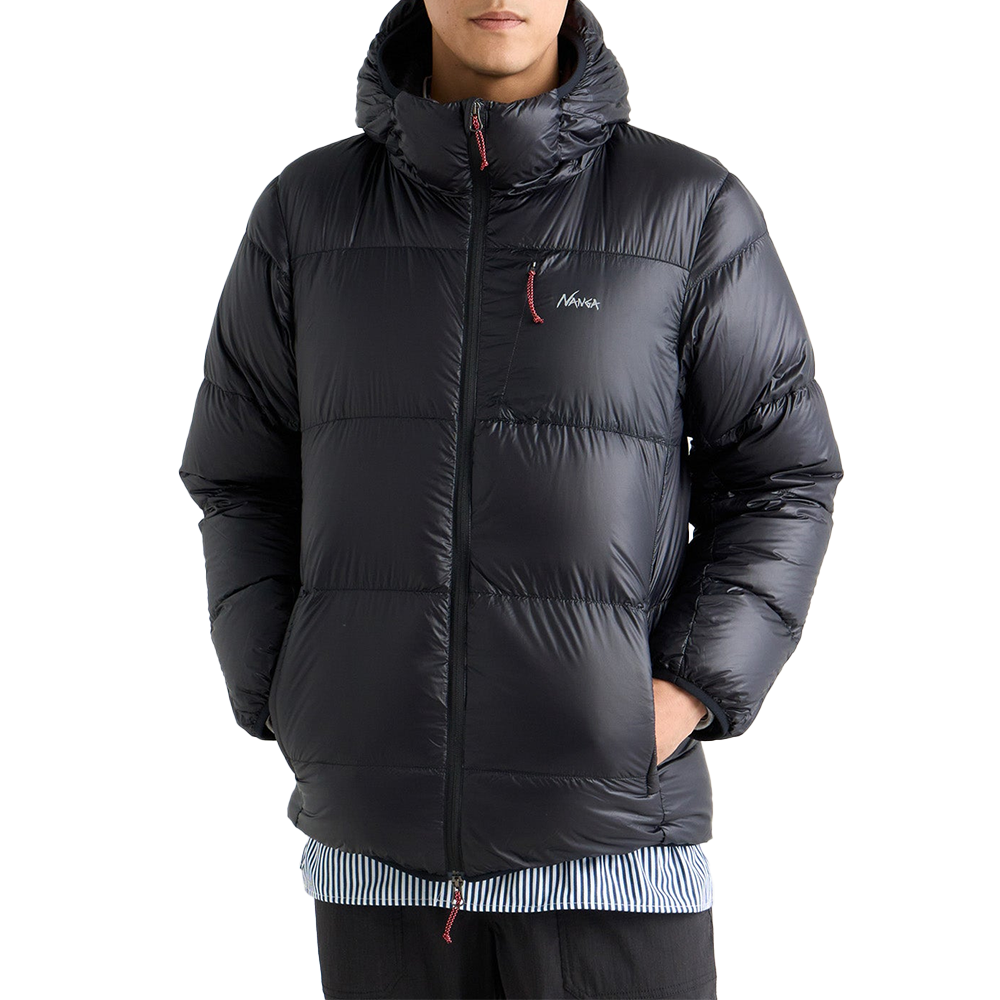 Mountain Lodge Down Hoodie Jacket 'Black'