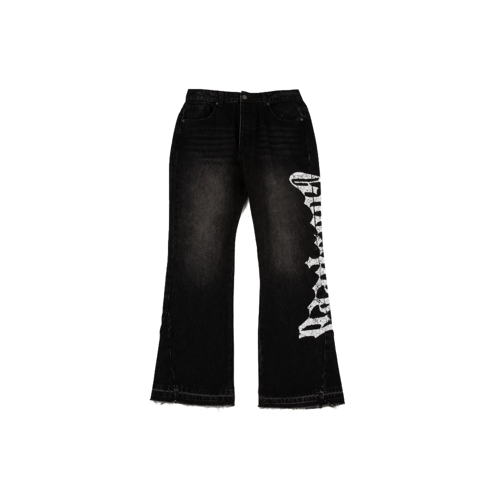 OG Logo Flared Denim 'Grey Wash'