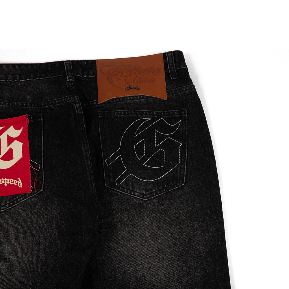 OG Logo Flared Denim 'Grey Wash'