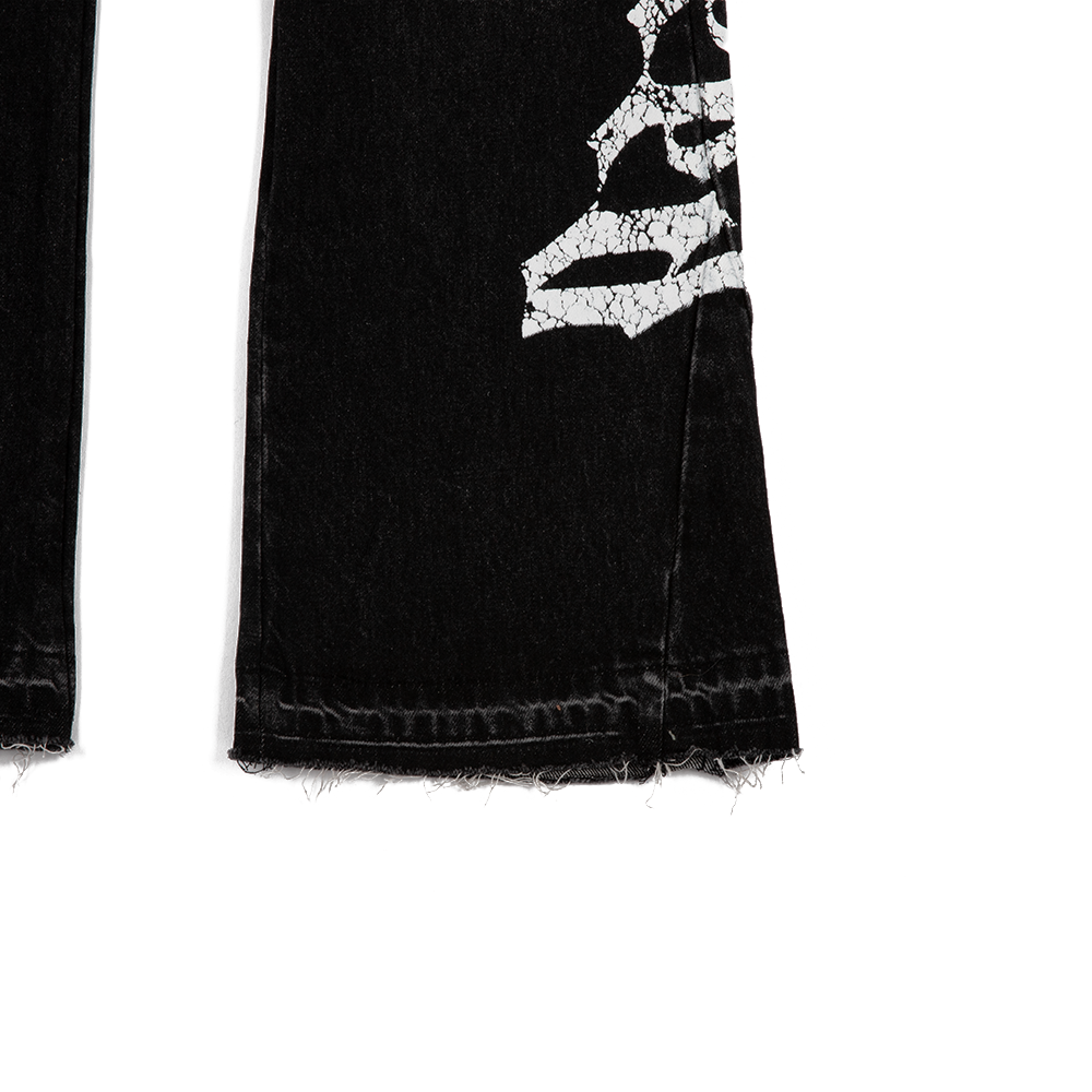 OG Logo Flared Denim 'Grey Wash'