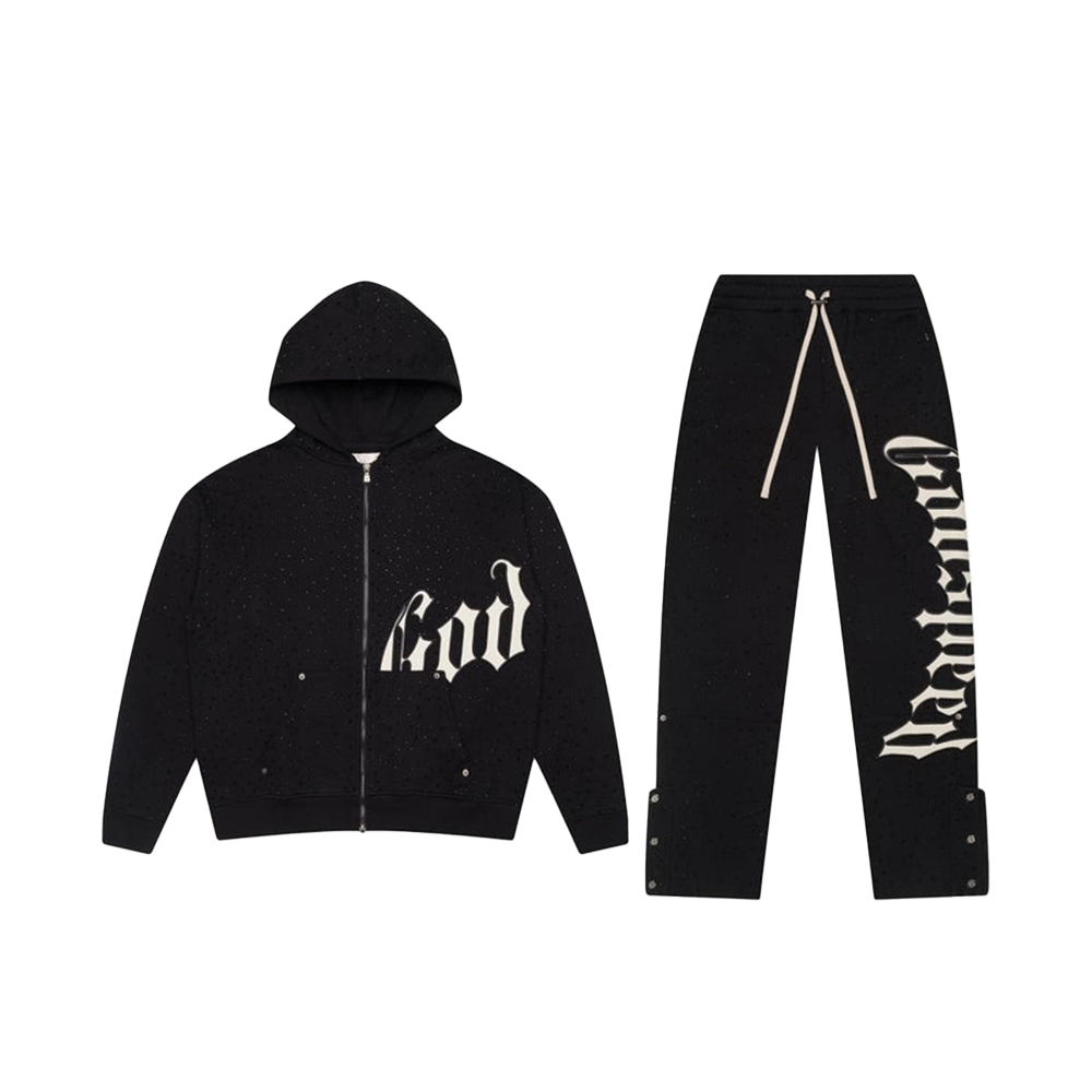 OG Logo Sweatsuit v2 'Black Boom'