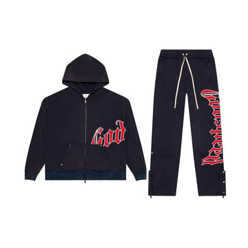 OG Logo Sweatsuit v2 'Navy Red'