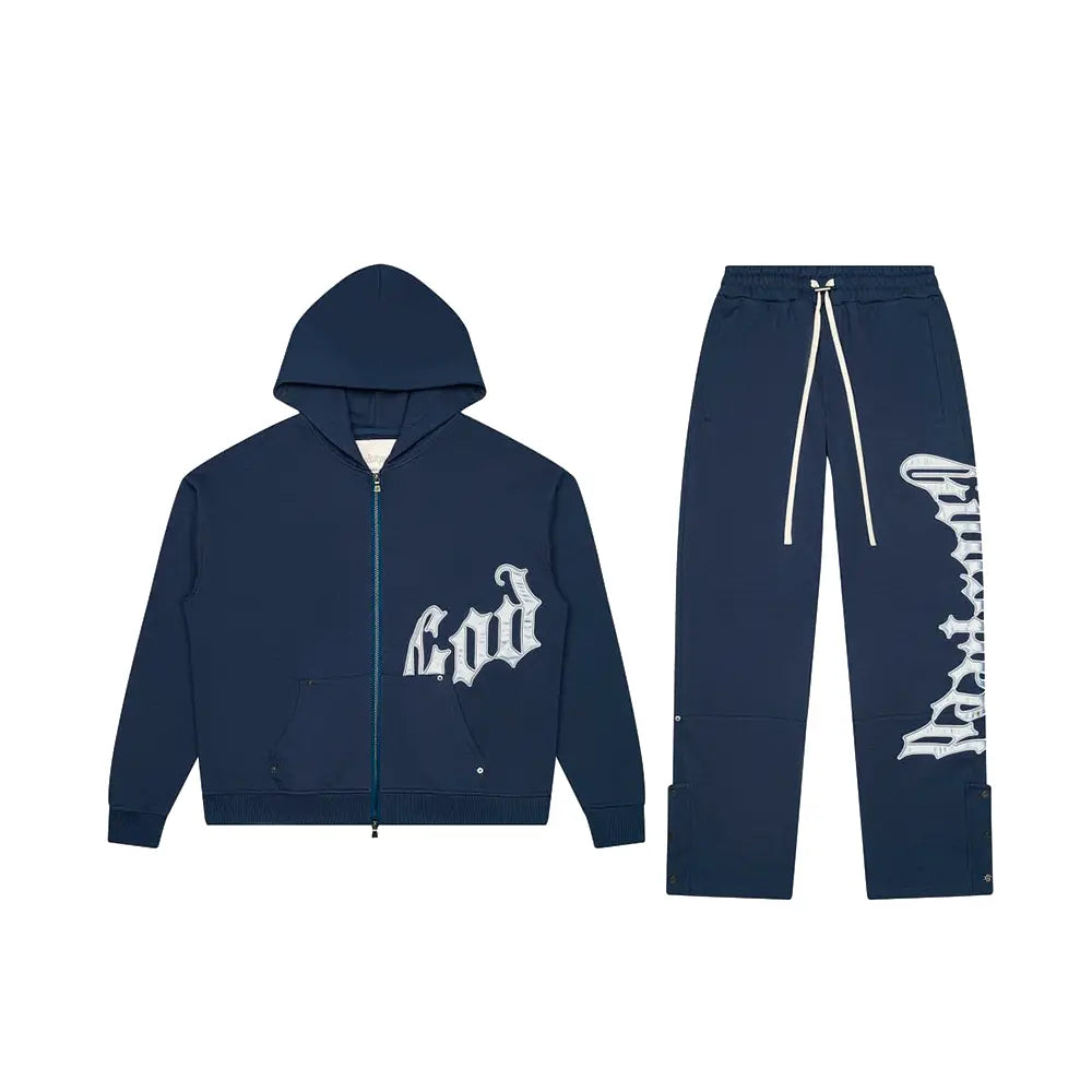 OG Logo Sweatsuit V2 Boom 'Navy Silver'