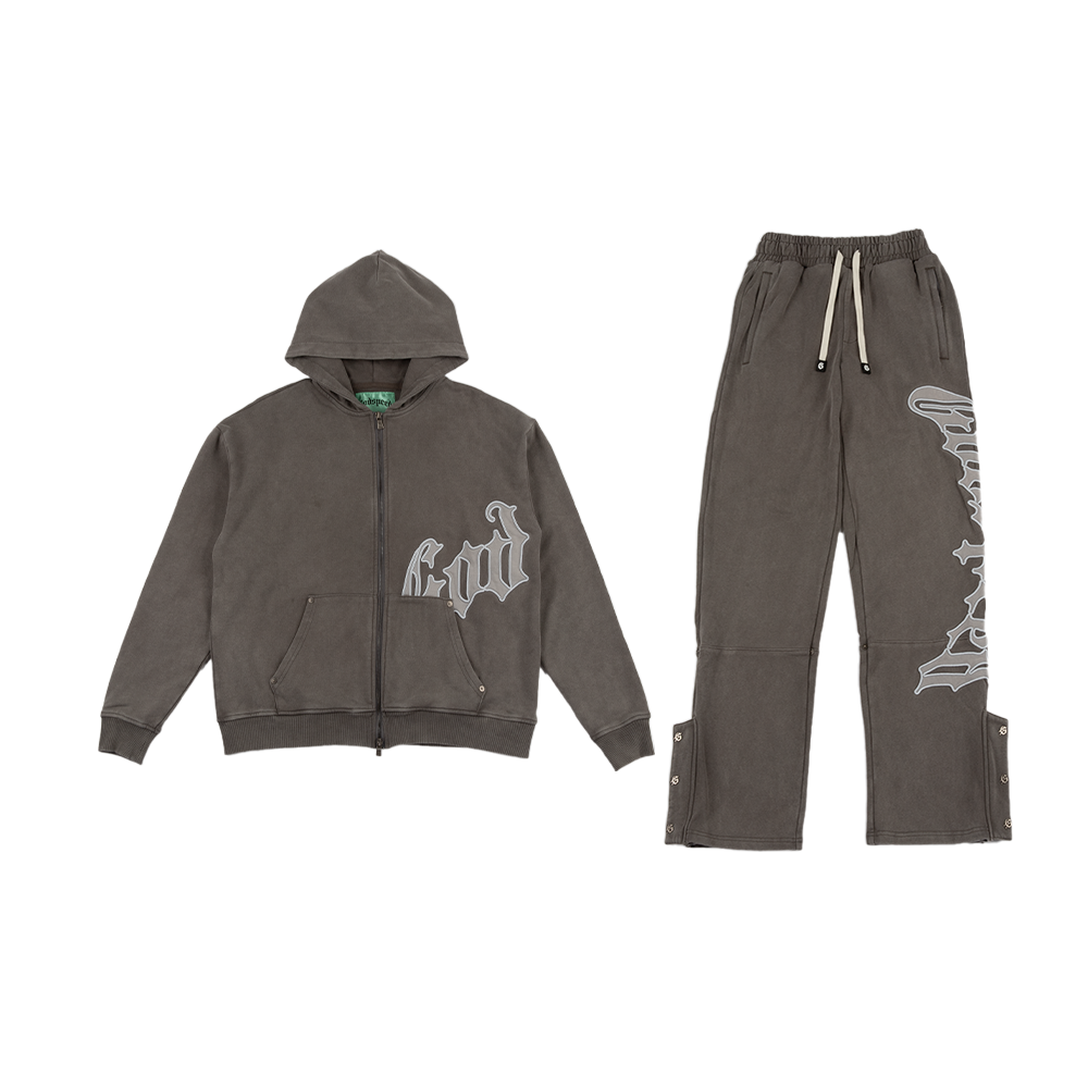 OG Logo Sweatsuit v2 'Stone Grey'
