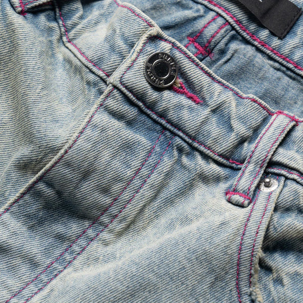 Low Rise Skinny Granita Jean 'Light Indigo'
