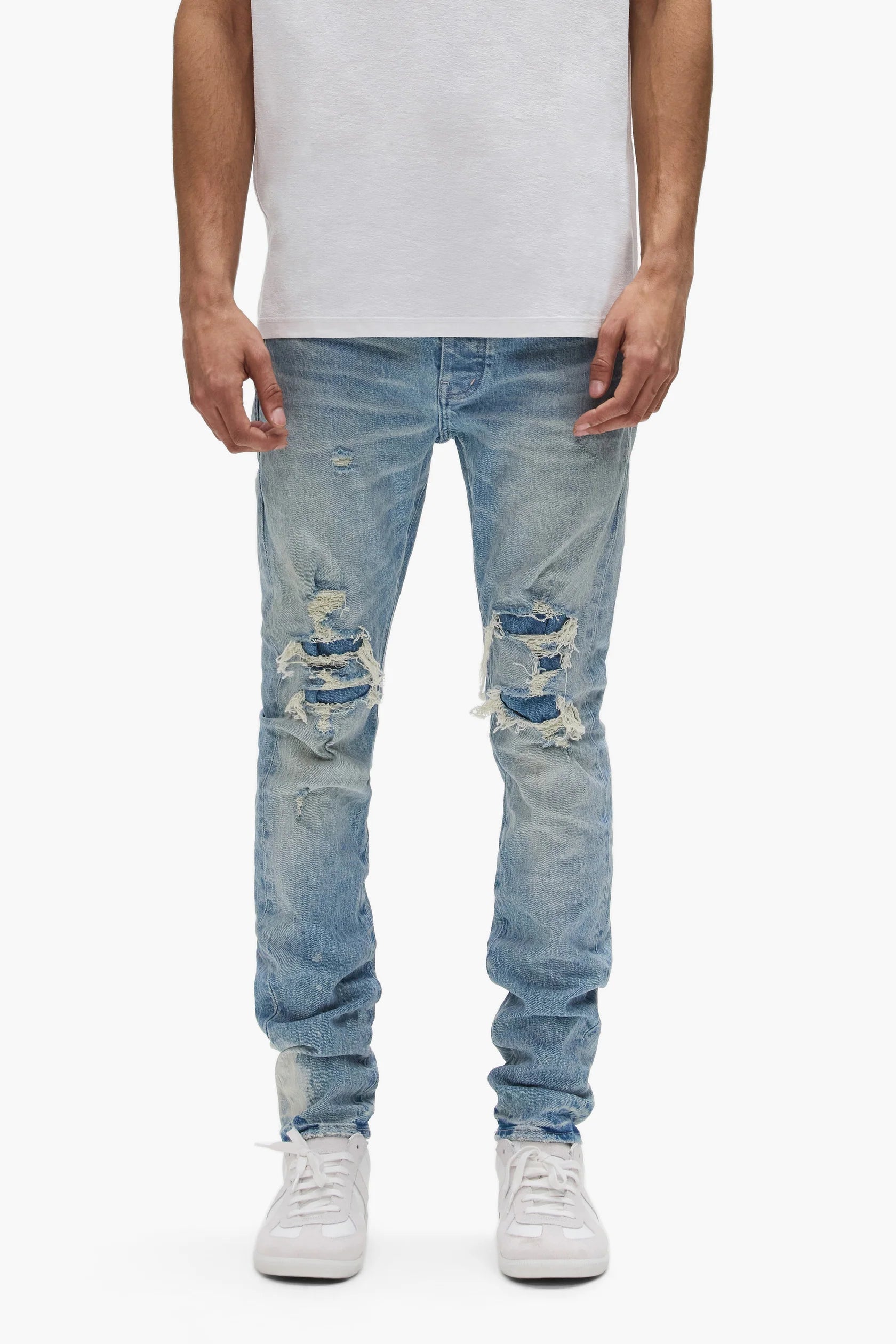 P001 Skinny Garda Repairs 'Light Indigo'