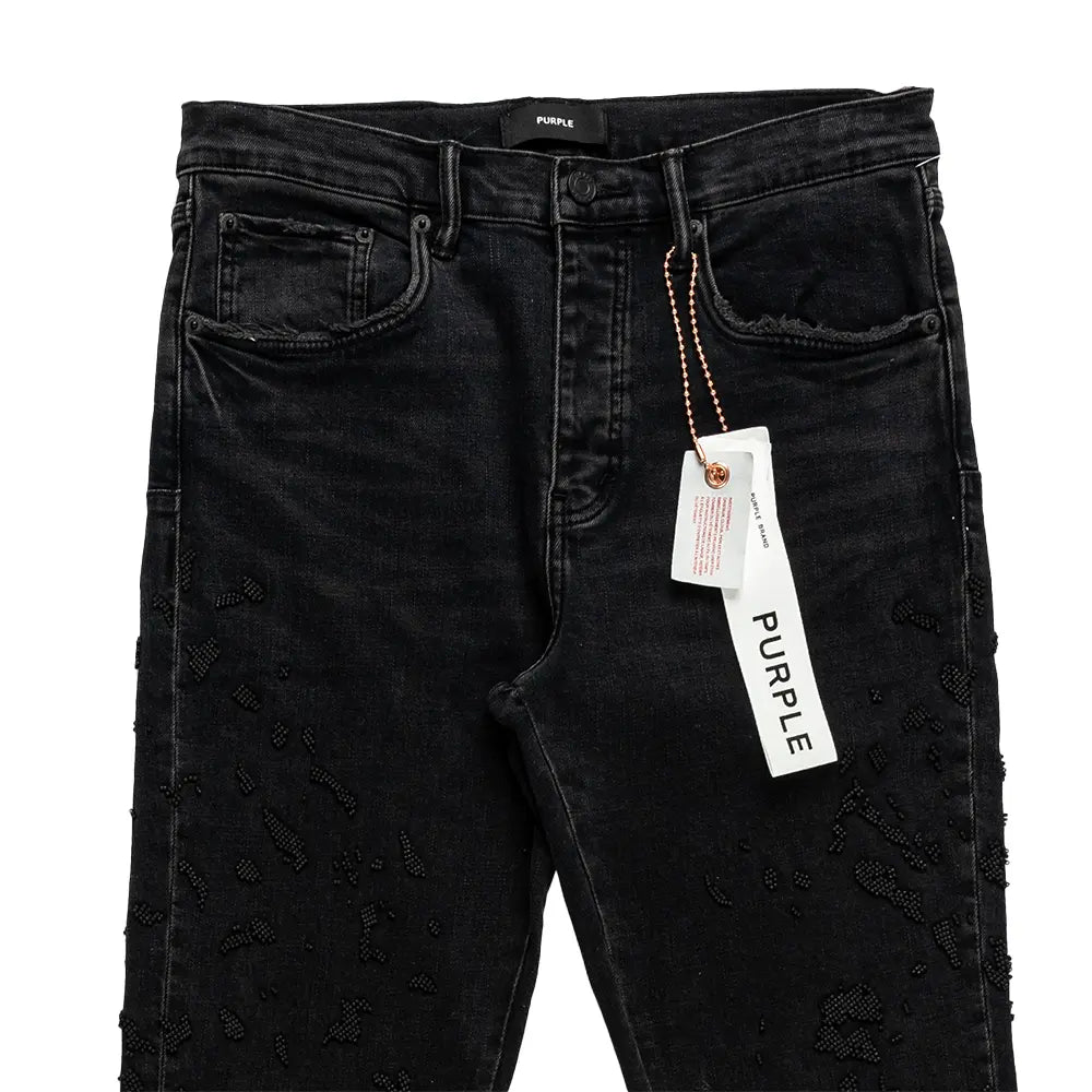 P005 Beaded Embroidery Jean 'Black'