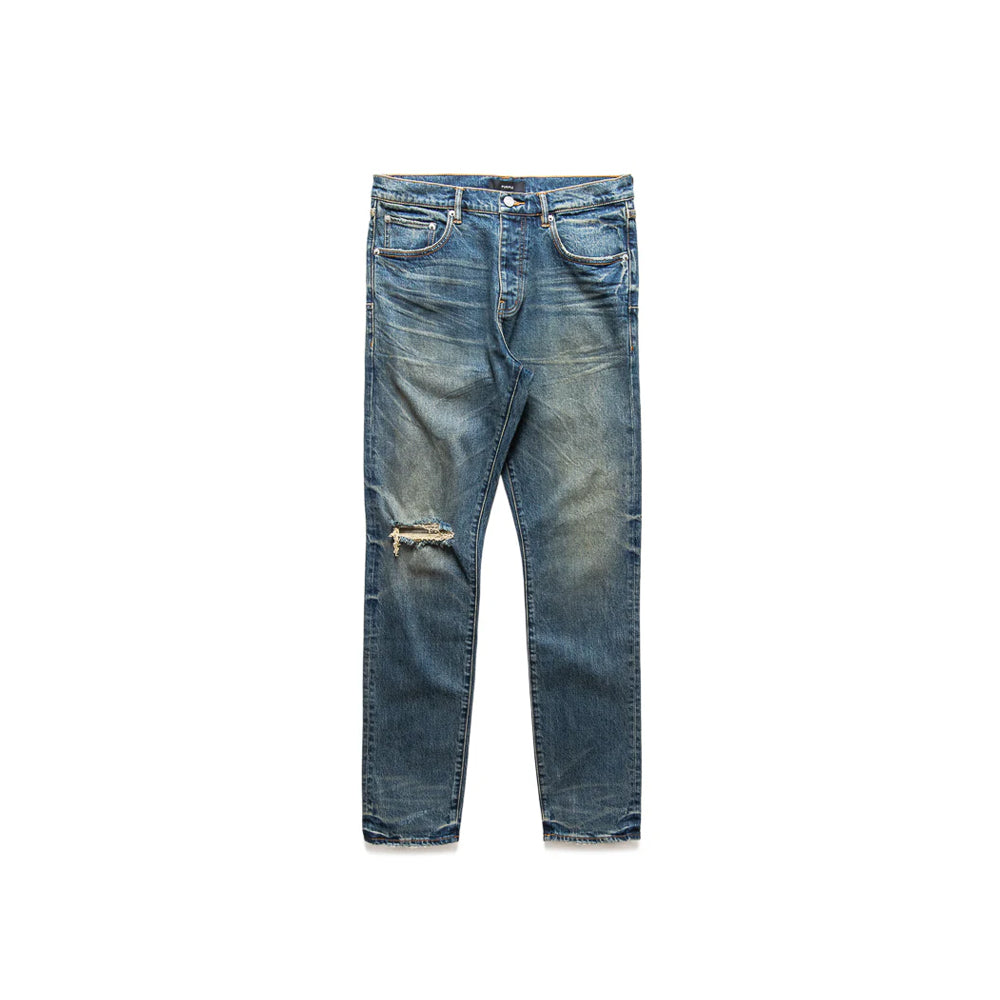 P005 Stratos Vintage Knee Slit Jean 'Dark Indigo'