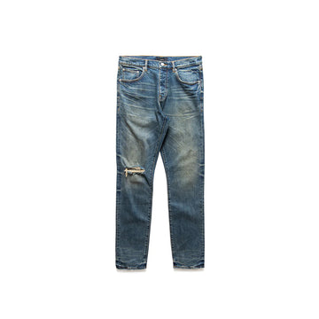 P005 Stratos Vintage Knee Slit Jean 'Dark Indigo'