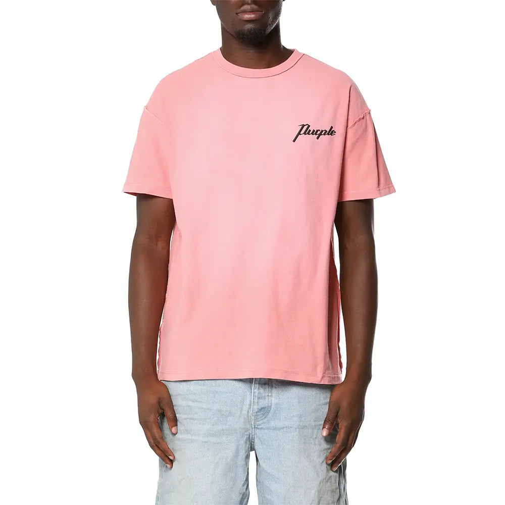 Textured Inside Out Tee 'Pink'