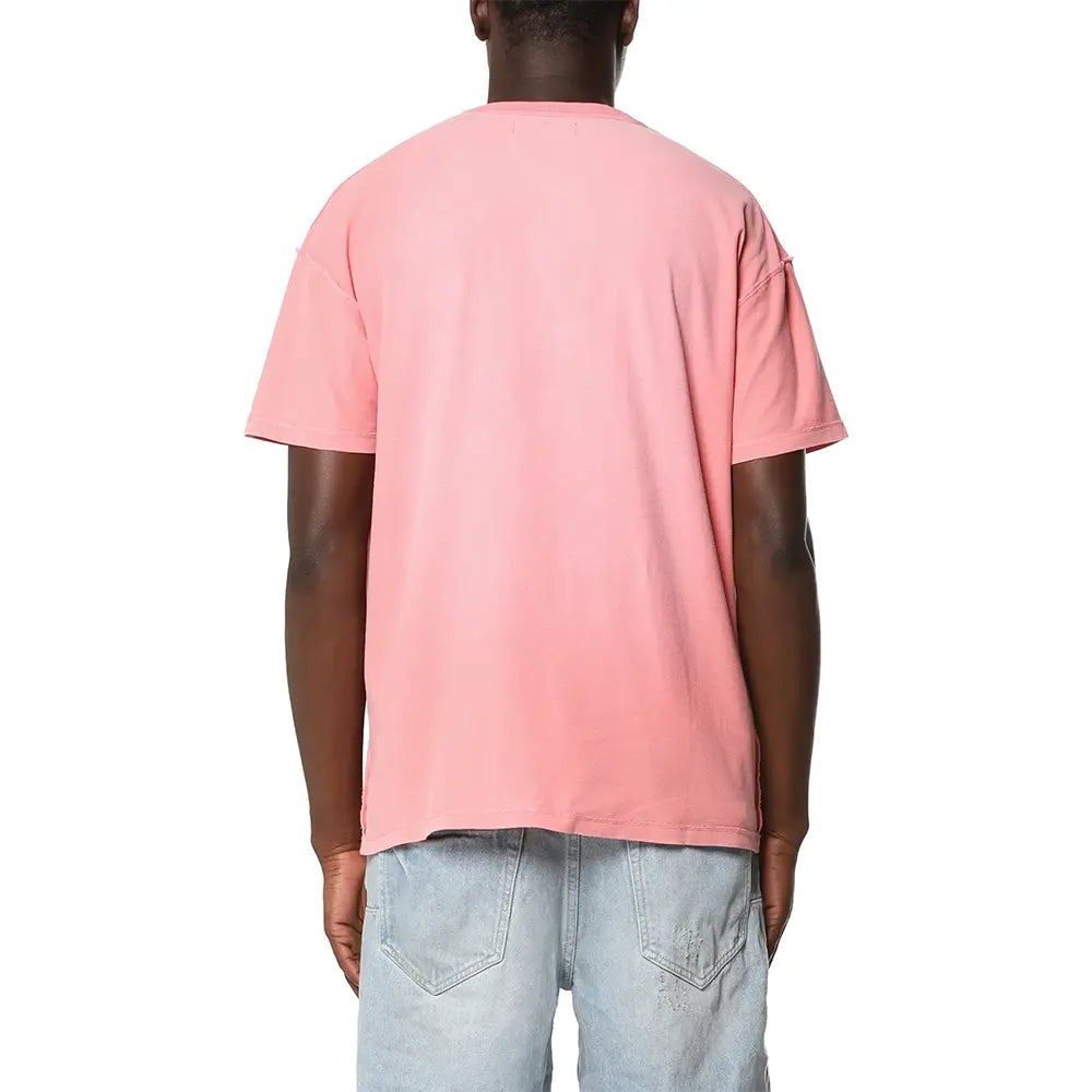 Textured Inside Out Tee 'Pink'
