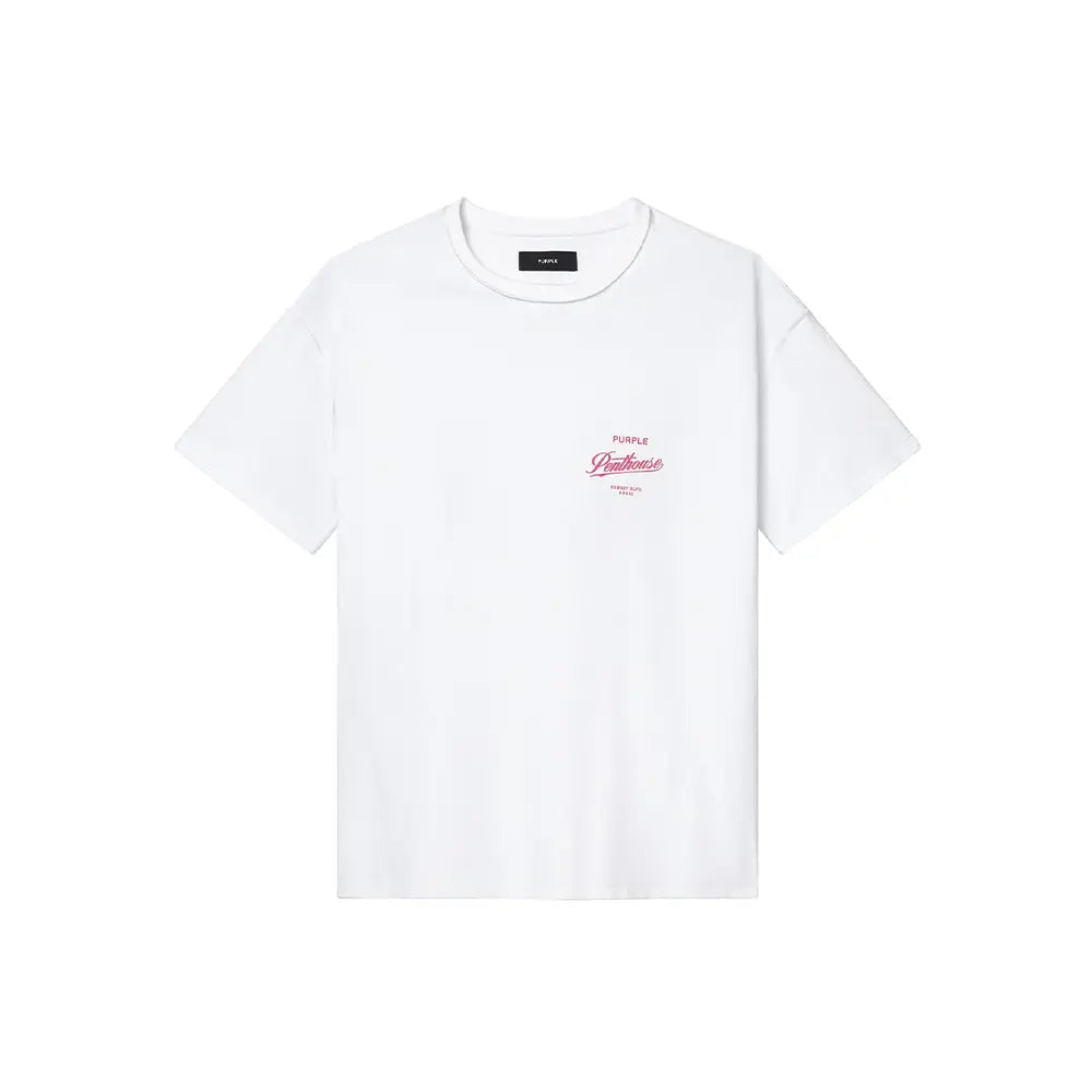 Penthouse Script Tee 'White'