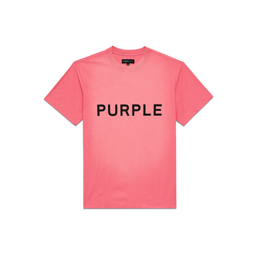 Purple Brand Word Mark Tee 'Pink'