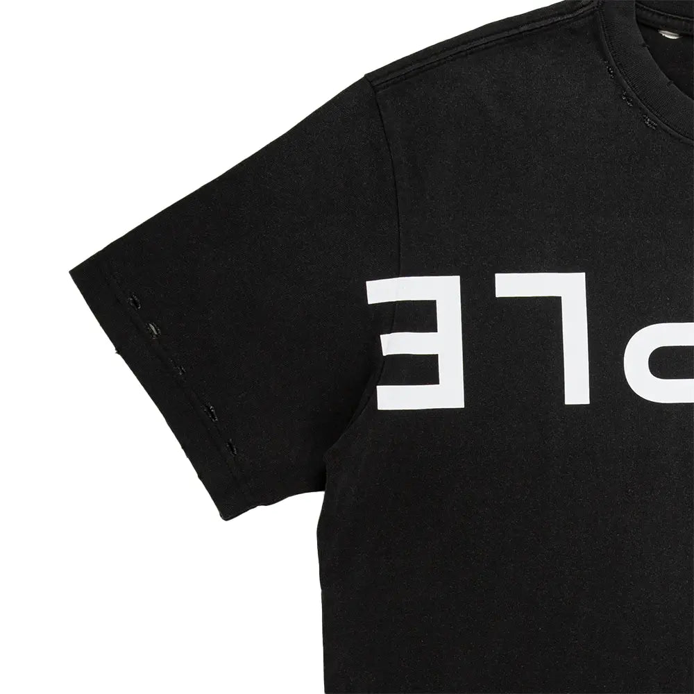 Flipped Wordmark Tee 'Black'
