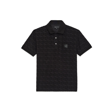 PB Monogram Short-sleeve Polo 'Black'