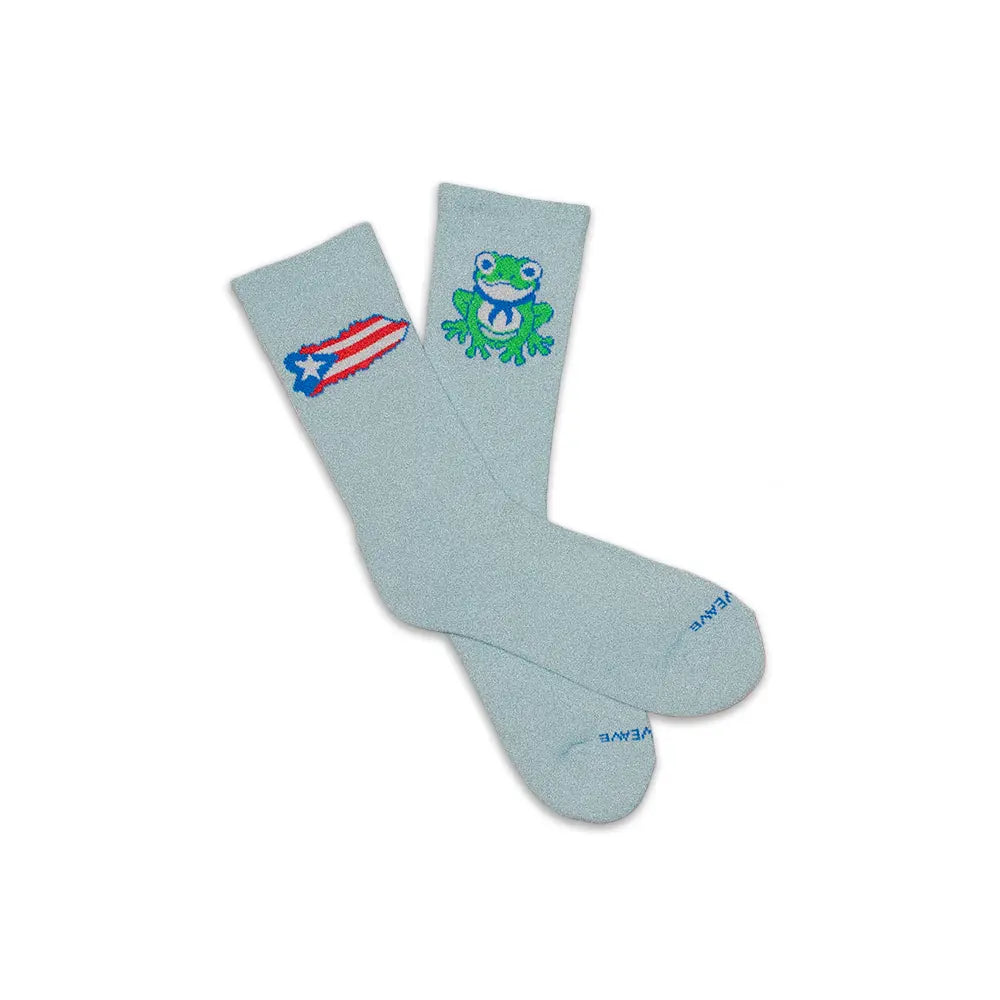Puerto Rico Crew Socks 'PR Blue'