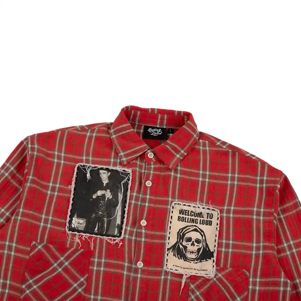 Anarchy Flannel 'Red'