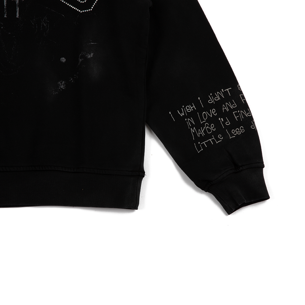 Open The Pit Crewneck Sweatshirt 'Washed Black'