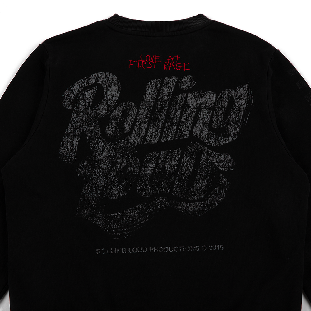 Open The Pit Crewneck Sweatshirt 'Washed Black'