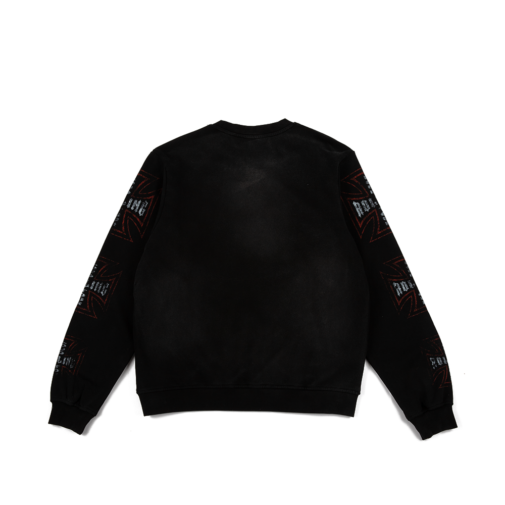 Skull Society Crewneck 'Washed Black'