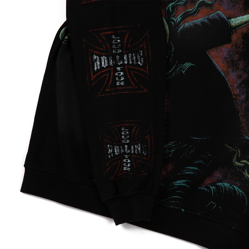 Skull Society Crewneck 'Washed Black'