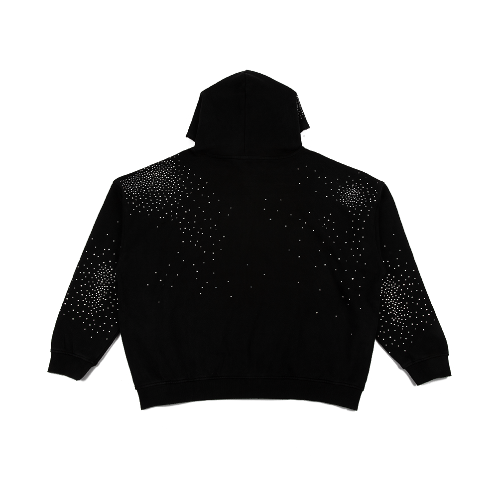 Punk Riot Zip-Up Hoodie 'Washed Black'