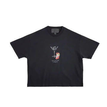 U Double Happines Short Sleeve Tee 'Black'