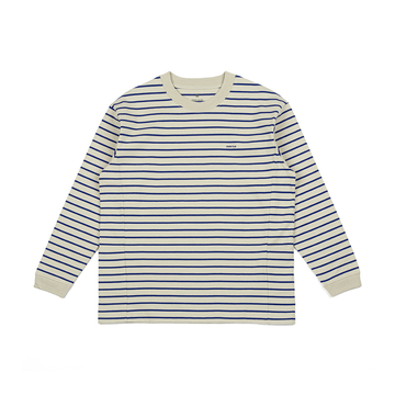 Heavy Cotton Border Long Sleeve Tee