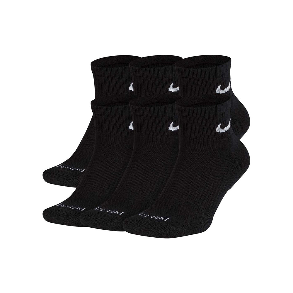 Everyday Plus Cushioned Training Ankle Socks (6 Pairs) 'Black'